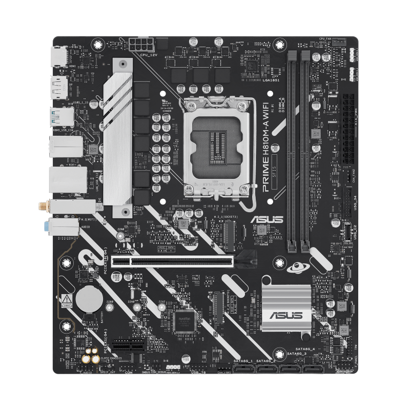 Tarjeta madre ASUS PRIME H810M-A WIFI LGA 1851, 2 DDR5-SDRAM, Micro ATX, Wifi