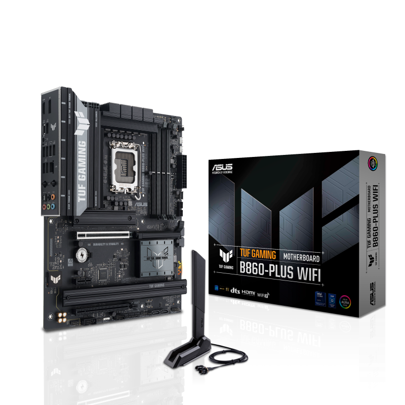 Tarjeta Madre ASUS TUF GAMING B860-PLUS WIFI LGA 1851, 4xDDR5-SDRAM, ATX, DP/HDMI, Wifi 7